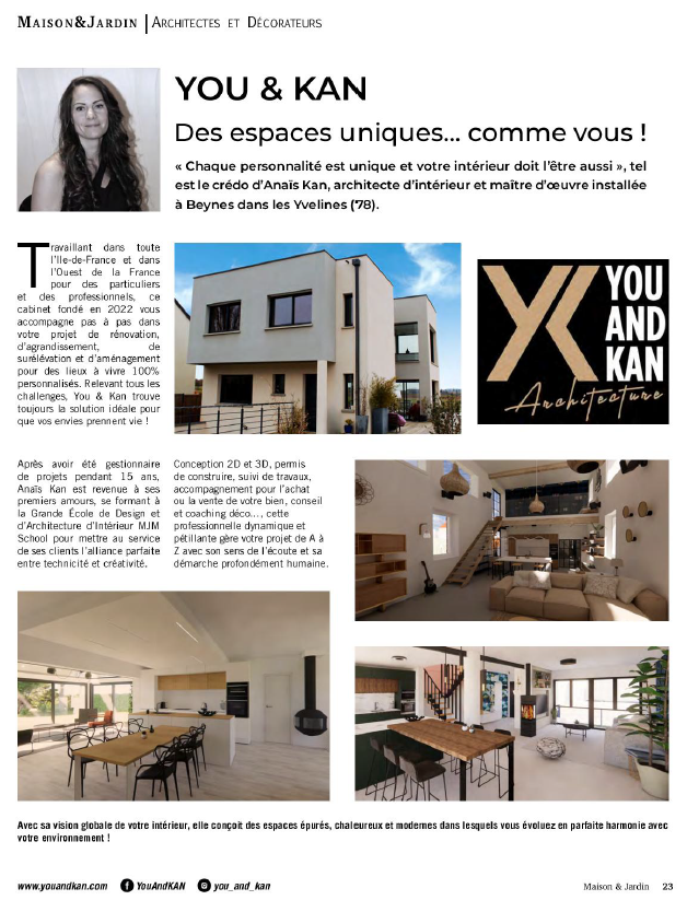 Maison et Jardin article