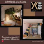 Transformation de 2 chambres enfants